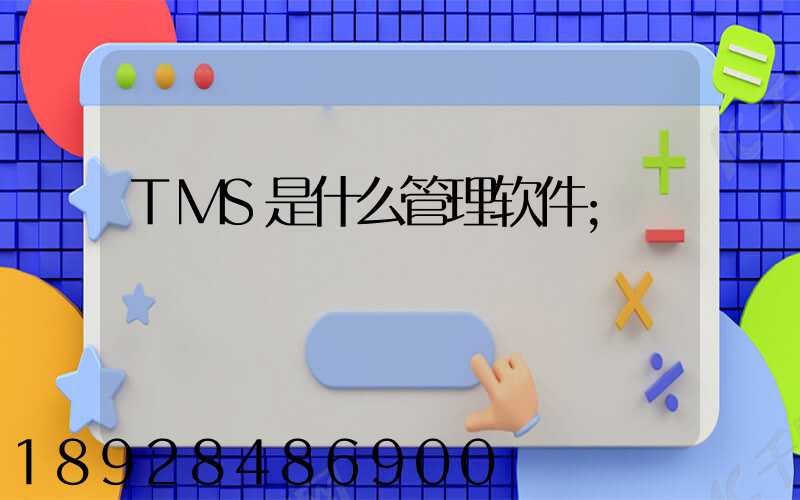 TMS是什么管理软件