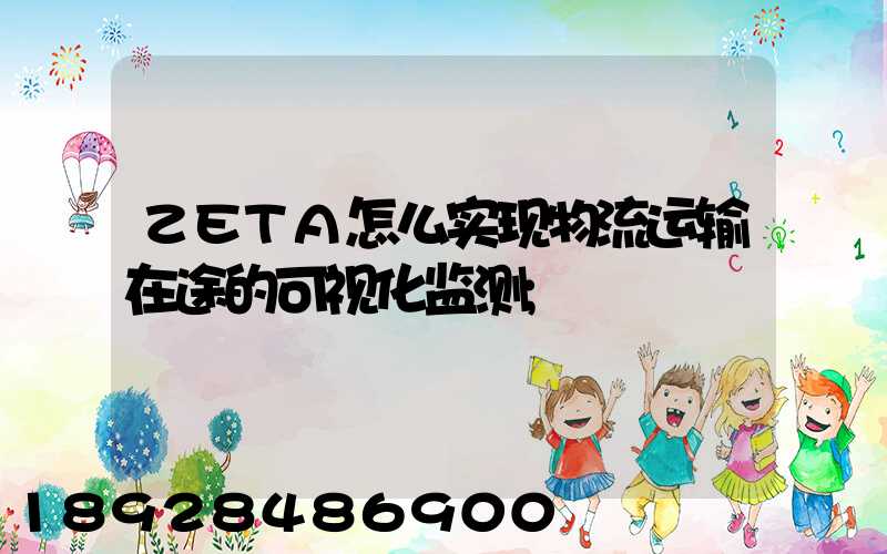 ZETA怎么实现物流运输在途的可视化监测