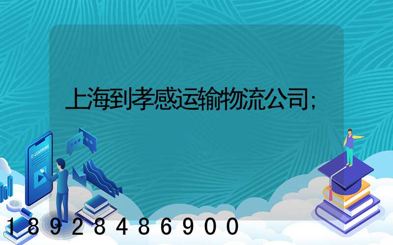 上海到孝感运输物流公司