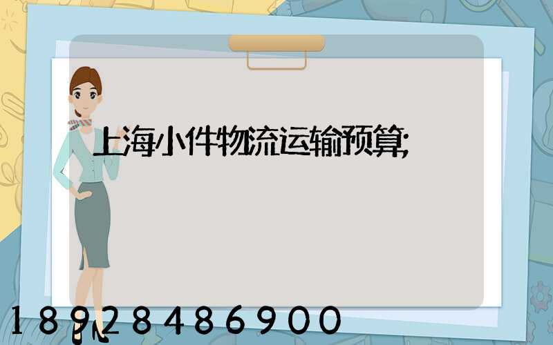 上海小件物流运输预算