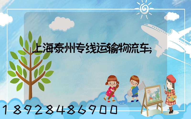 上海泰州专线运输物流车