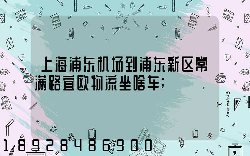 上海浦东机场到浦东新区常满路宜欧物流坐啥车