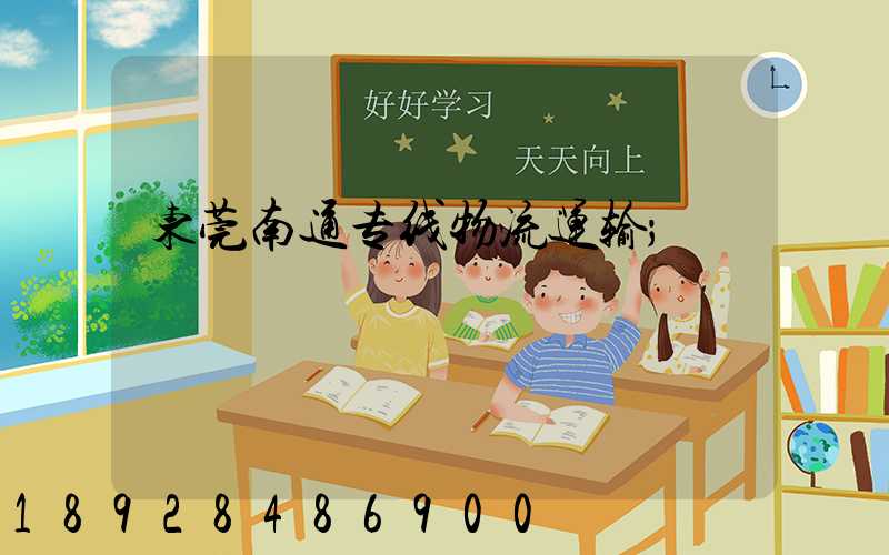 东莞南通专线物流运输