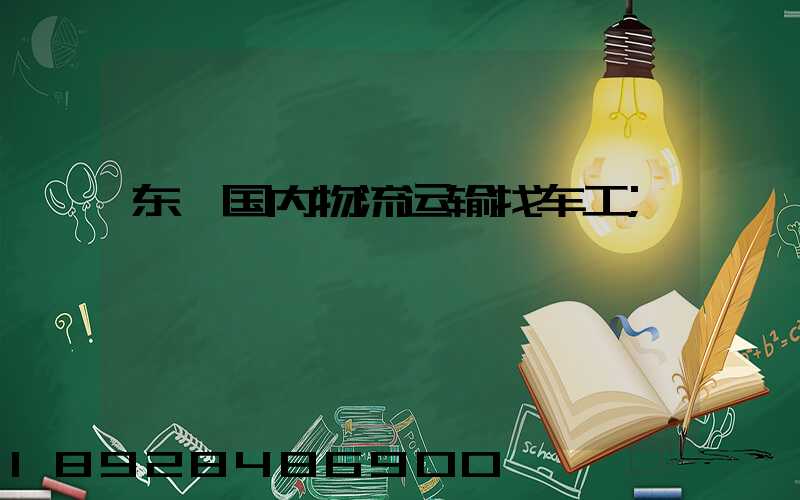 东莞国内物流运输找车工