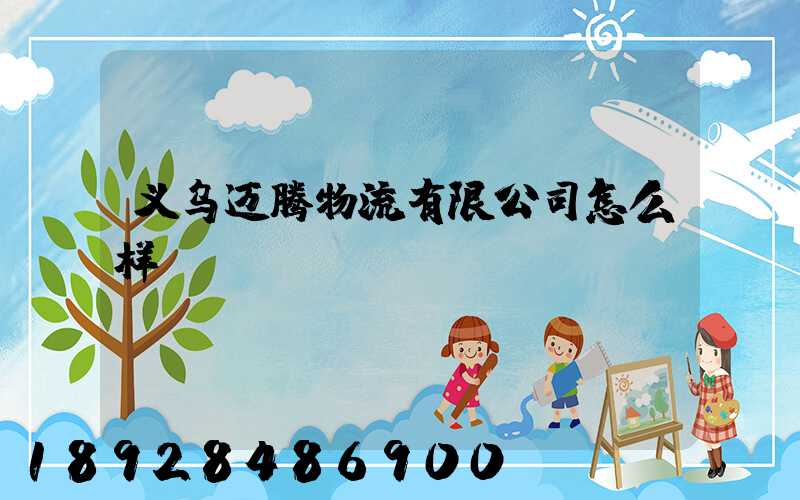 义乌迈腾物流有限公司怎么样
