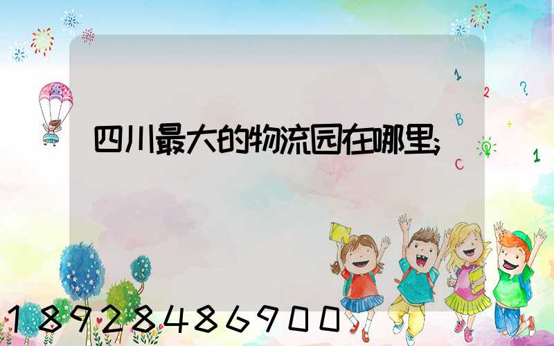 四川最大的物流园在哪里