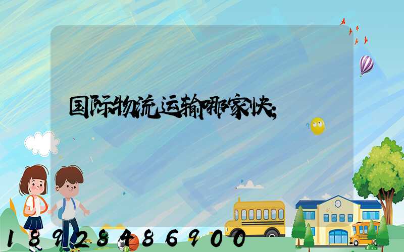 国际物流运输哪家快