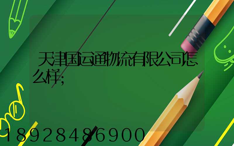 天津国运通物流有限公司怎么样