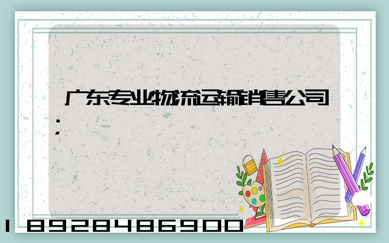 广东专业物流运输销售公司