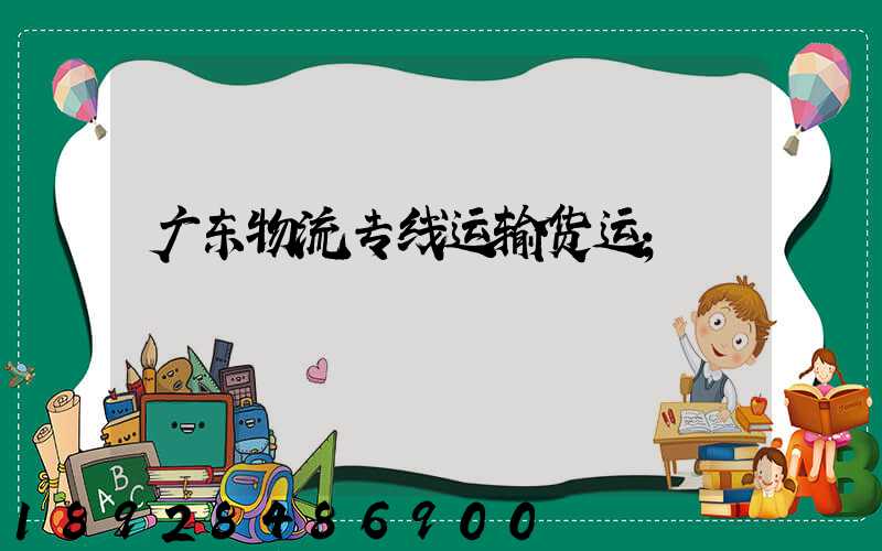 广东物流专线运输货运