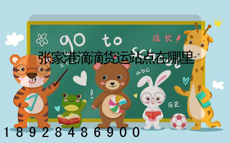 张家港滴滴货运站点在哪里