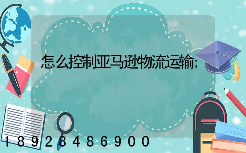 怎么控制亚马逊物流运输