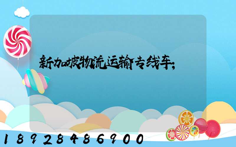 新加坡物流运输专线车