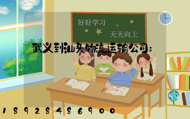 武义到汕头物流运输公司