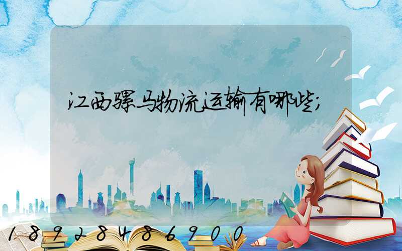 江西骡马物流运输有哪些