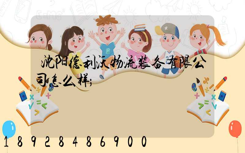 沈阳德利沃物流装备有限公司怎么样