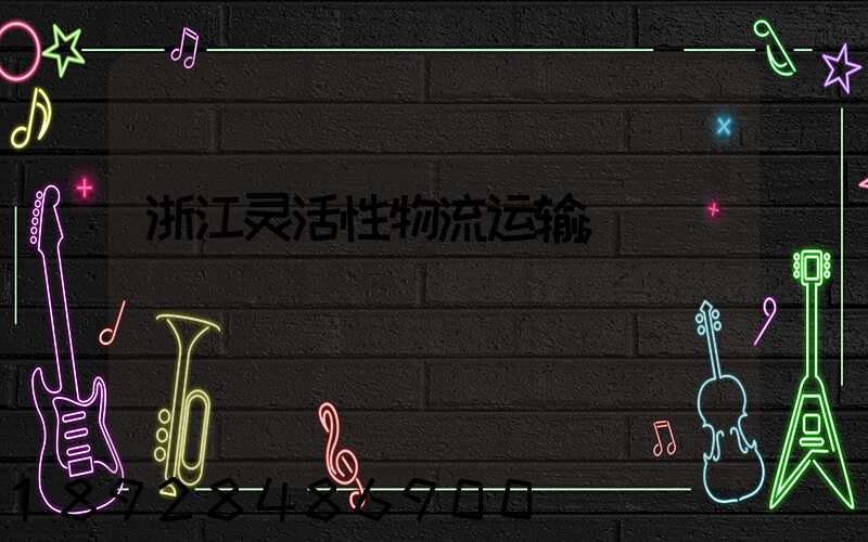 浙江灵活性物流运输