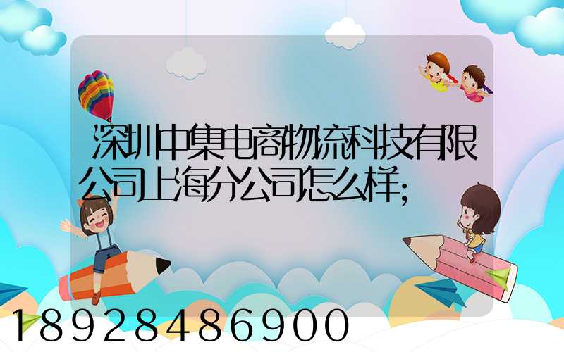 深圳中集电商物流科技有限公司上海分公司怎么样