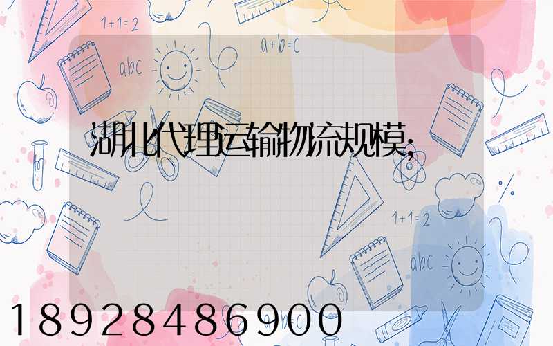 湖北代理运输物流规模