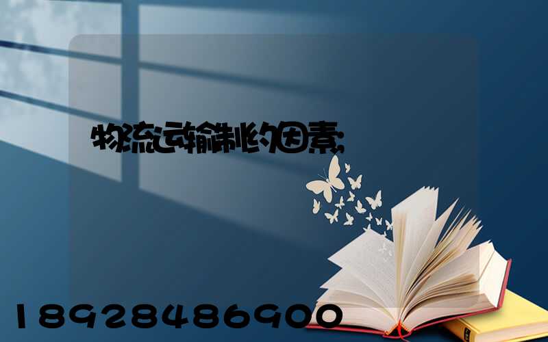 物流运输制约因素