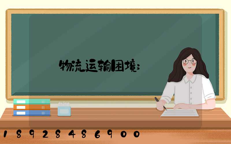 物流运输困境