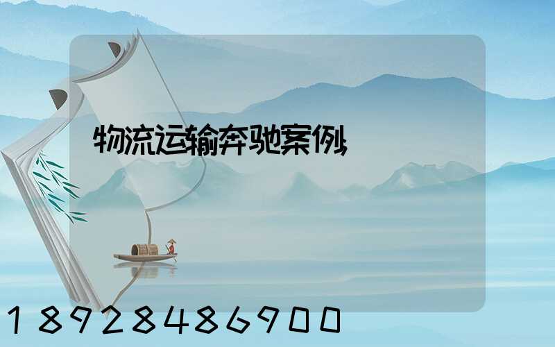 物流运输奔驰案例