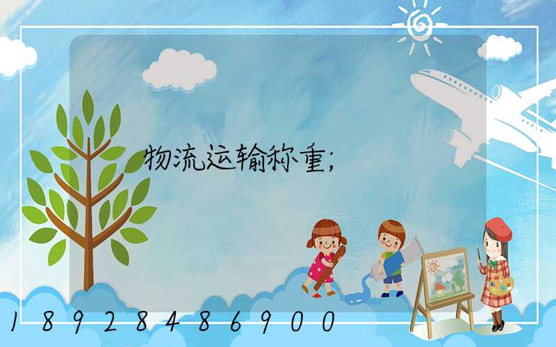 物流运输称重