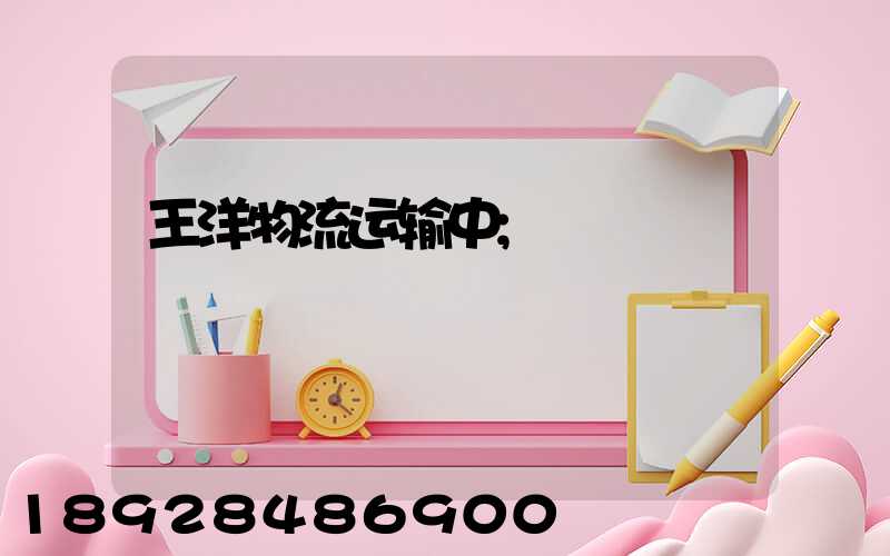 王洋物流运输中