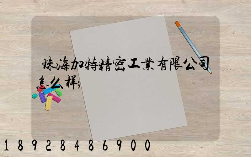 珠海加特精密工业有限公司怎么样
