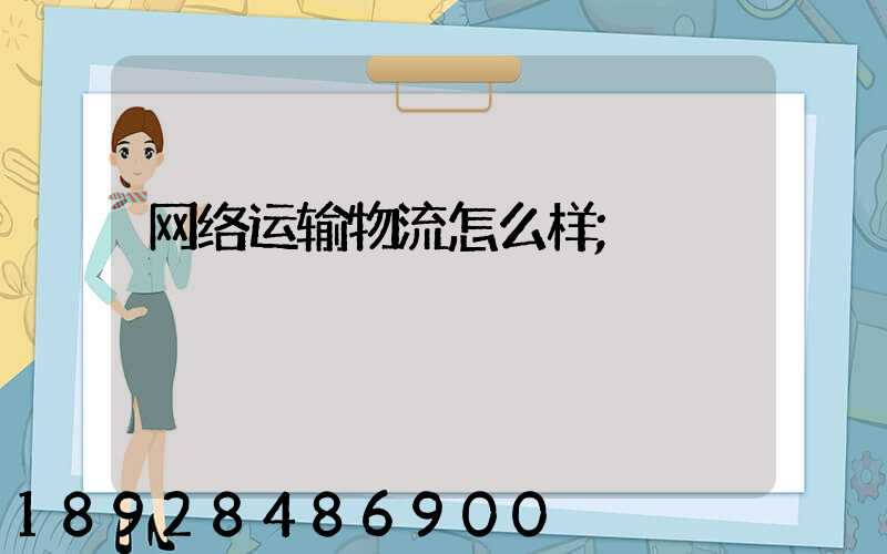 网络运输物流怎么样