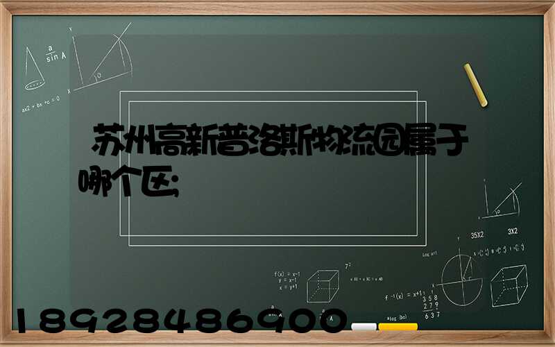 苏州高新普洛斯物流园属于哪个区
