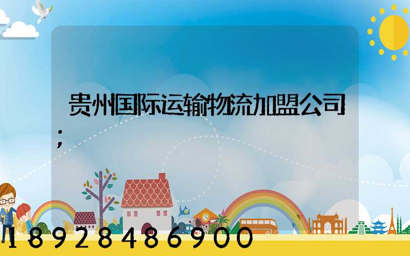 贵州国际运输物流加盟公司